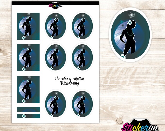 PRINTABLE- Party Planner Stickers, Joy,  Bullet Journal Stickers, Scrapbook Sticker,Dance Party, Night Sticker