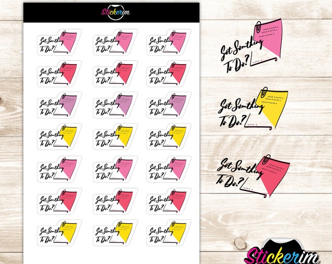 PRINTABLE-Digital Task Stickers, Planner Stickers, Printable Stickers, Horizontal Stickers, Bullet Journal Stickers, BUJO Stickers