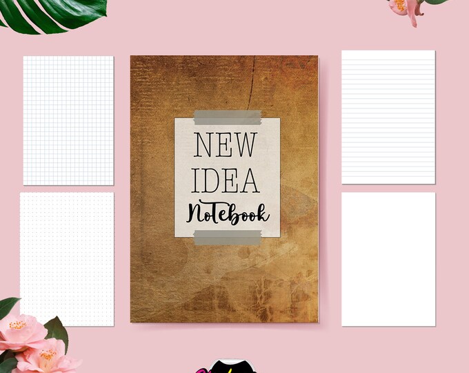 Handmade A5 Paper Notebook: 30 Page Journal