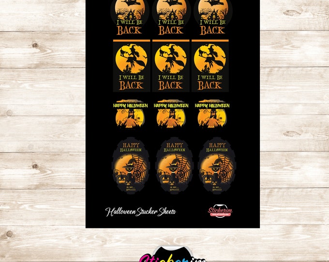 PRINTABLE- Halloweens celebration Sticker | Autumn_Fall Festival