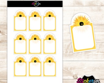 PRINTABLE-  Sunflower Task Stickers, Planner Stickers, Bullet Journal Stickers, Task Sticker, Flower Stickers, Cute Stickers