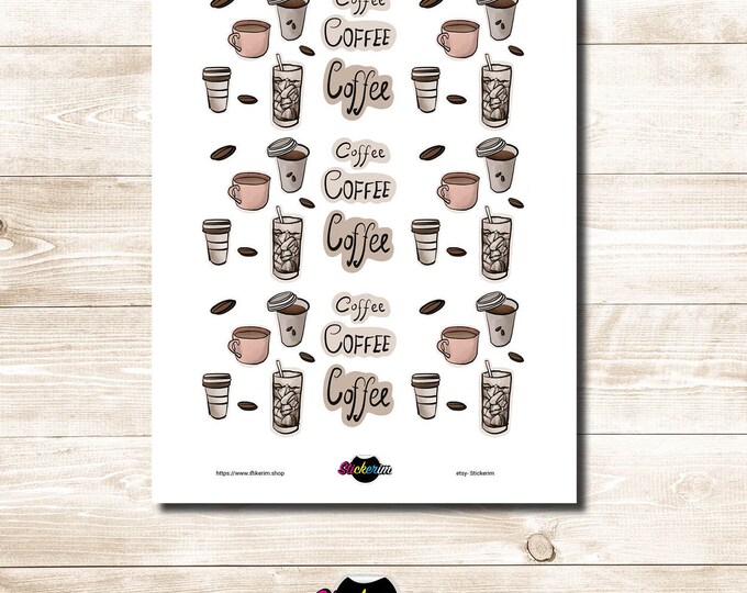 Digital File: coffee lovers Stickers Sets