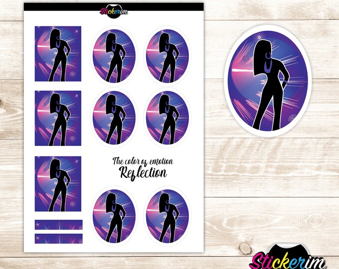 PRINTABLE- Party Planner Stickers, Joy,  Bullet Journal Stickers, Scrapbook Sticker, Spring Flower Joy Sticker