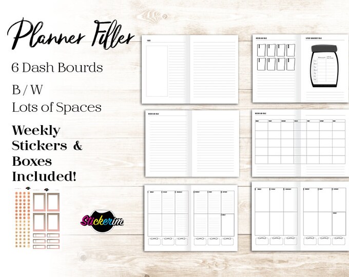 A4 Minimalist Planner Bundle: Monthly, Weekly, Budget (PDF Download)
