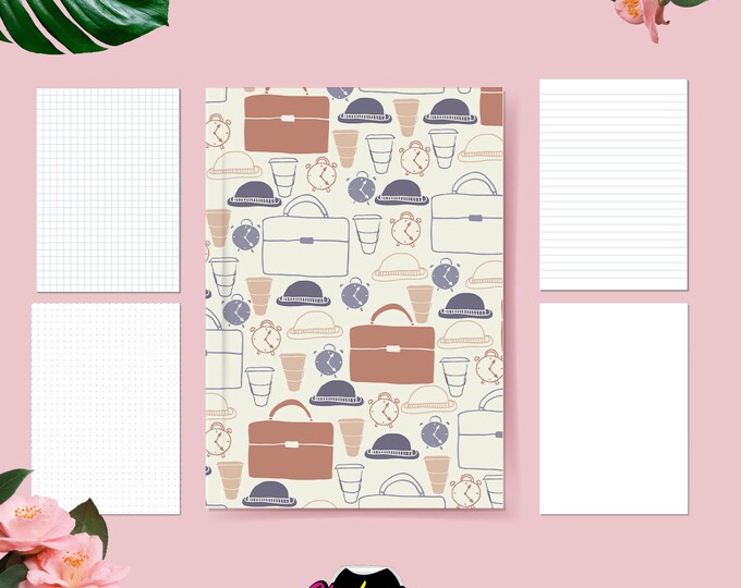 A5 Patterned Notebook: 30 Pages, 120 GSM Silk Paper