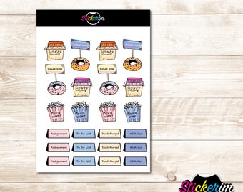Spring Planner Stickers: Sugar Rush Theme (PDF)