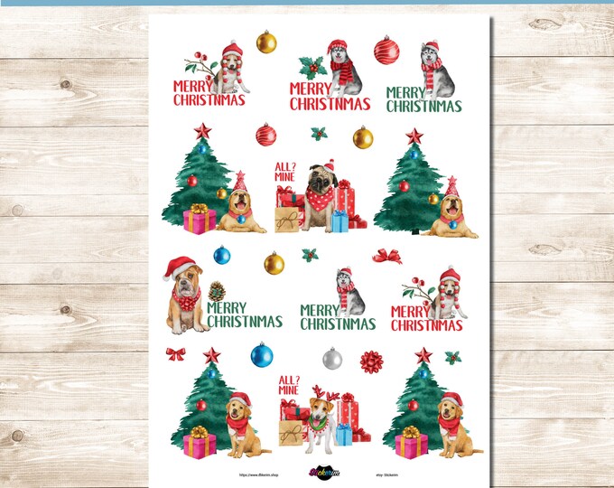 Christmas doges Stickers sheets