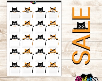 Cat Task Stickers, Planner Stickers, Bullet Journal Stickers, Task Sticker, Cat Stickers, Cute Stickers, Kawaii Stickers