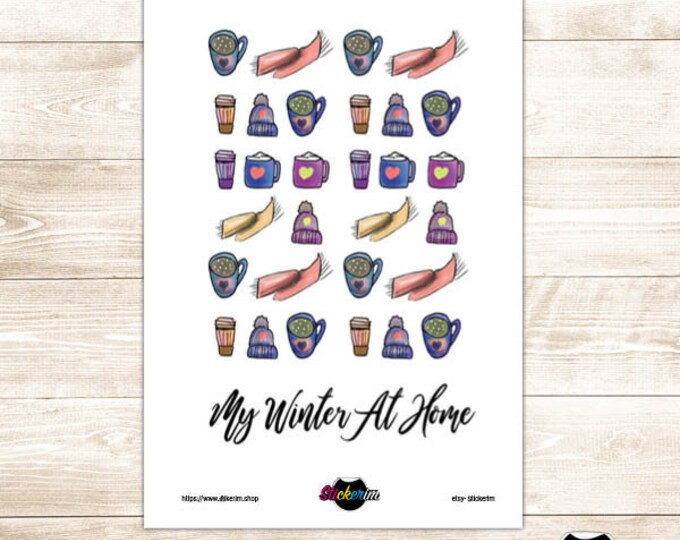 PRINTABLE- Doodle Winter Stickers