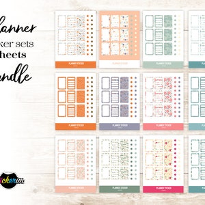 Bullet Journal multicolour Assignment Label Bundle