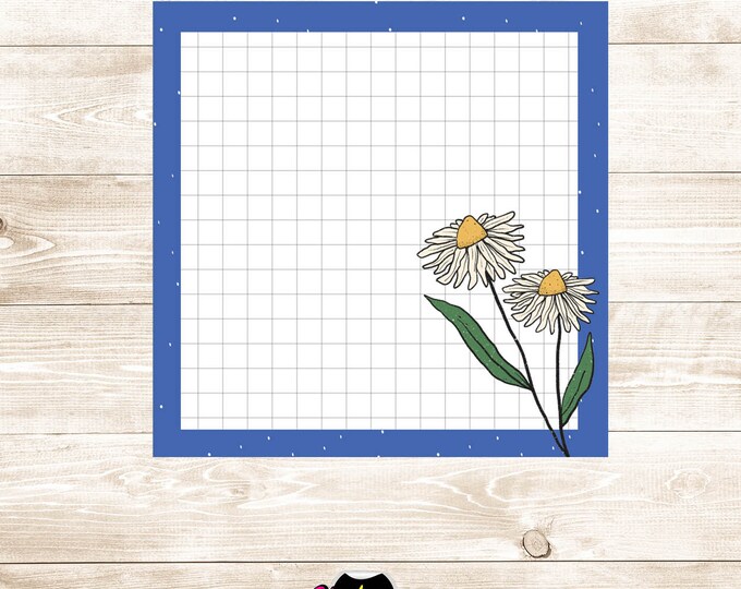 Spring Floral Task Notepad