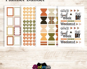 PRINTABLE-Planner Tasks stickers Bundle ,Planner Stickers,  Bullet Journal Stickers, Erin condoner stickers
