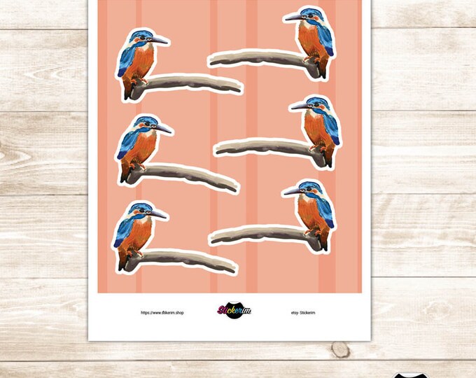 Bird on Branch Printable Stickers: Planner, Journal (PDF)