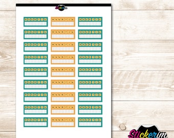 Weekly Habit Tracker Stickers, Planner Stickers, Bullet Journal Stickers, Habit Tracker, Stickers, Cute Stickers, Erin Condren