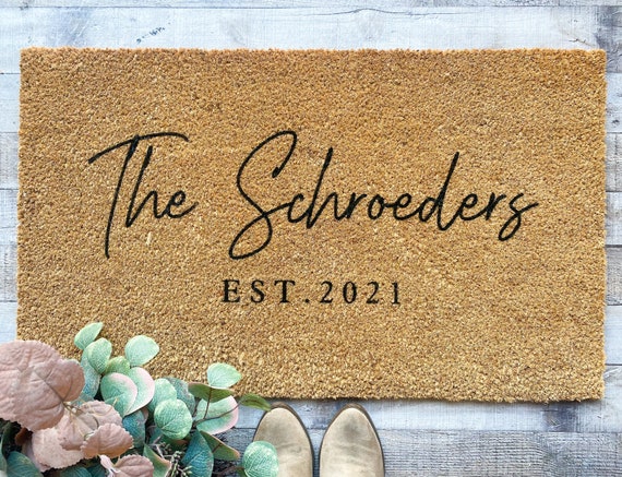 Family Name Doormat/ Wedding Gift