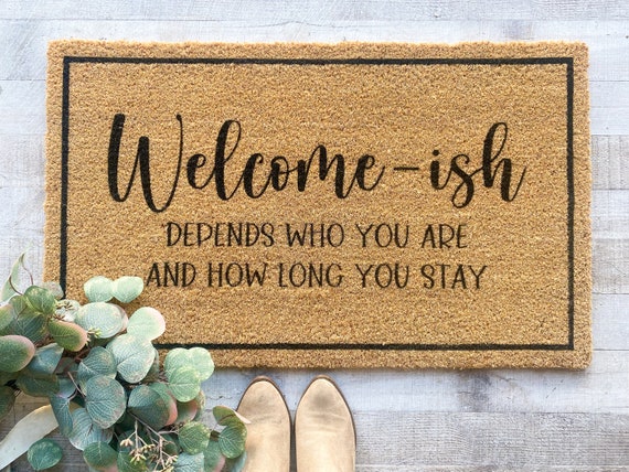 Welcom-ish doormat