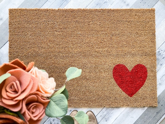 LARGE Simple Heart Doormat