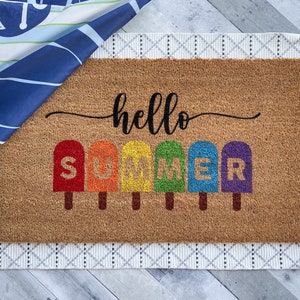 Summer Popsicle Doormat