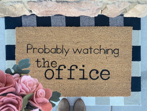 Probably Watching The Office Doormat