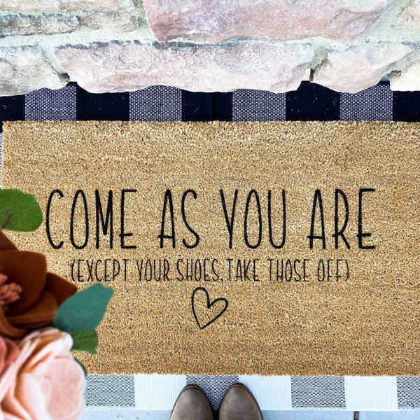Come as You Are Doormat Etsy