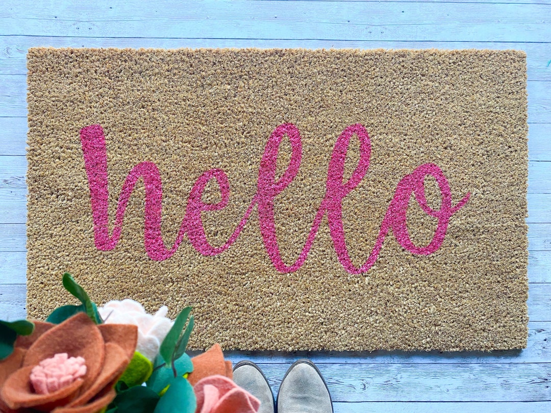 Hello Doormat Etsy