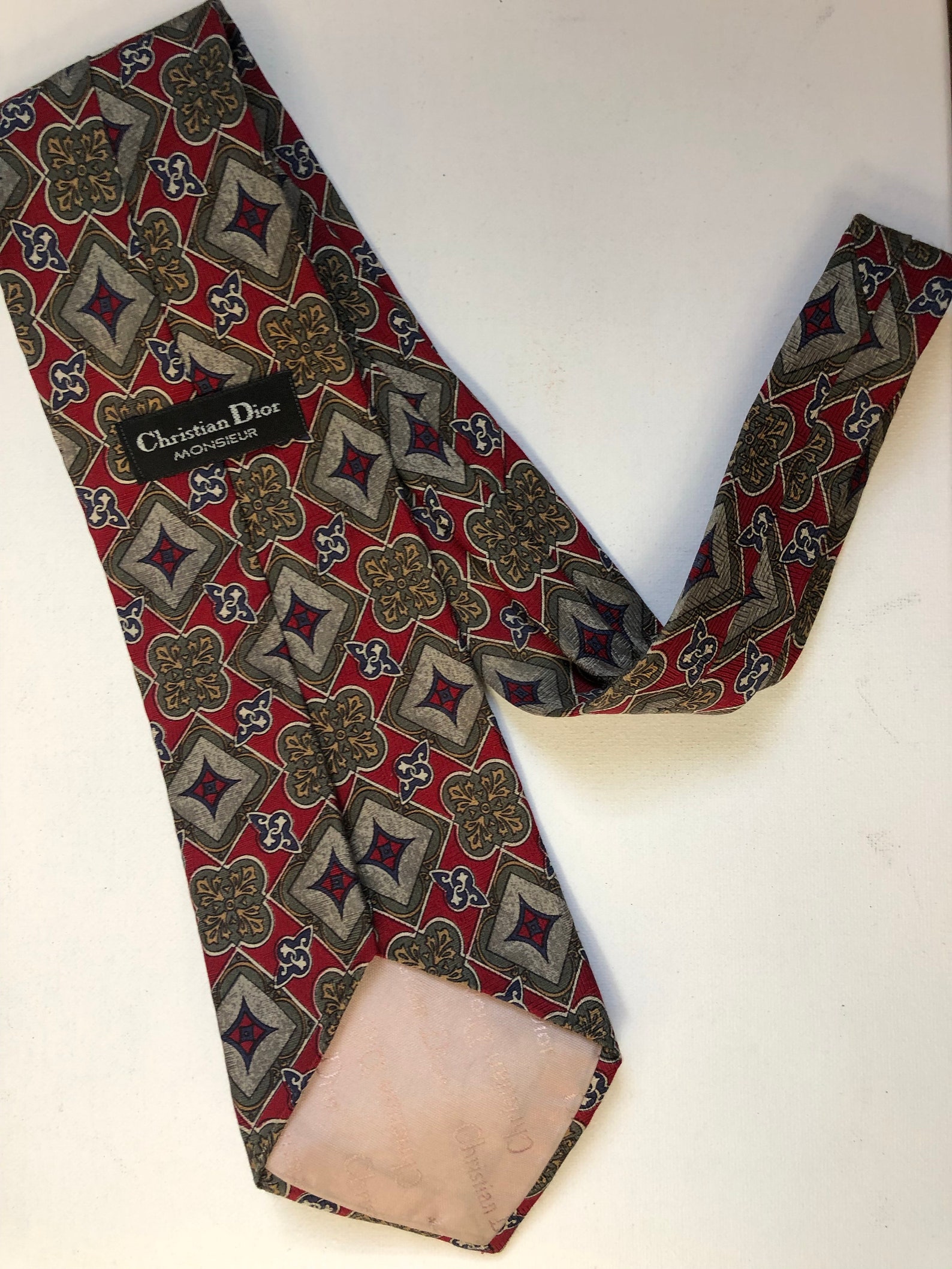 Authentic Vintage Christian Dior Men's tie Etsy