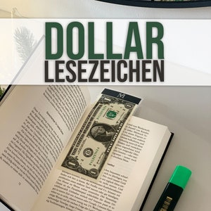 Dollar Bookmarks - Bookmarks Men - Books Accessories Man - Reading Gift - Money Gift