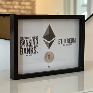 Imagem Ethereum Bill Gates citação decoração decoração de escritório cartaz criptográfico