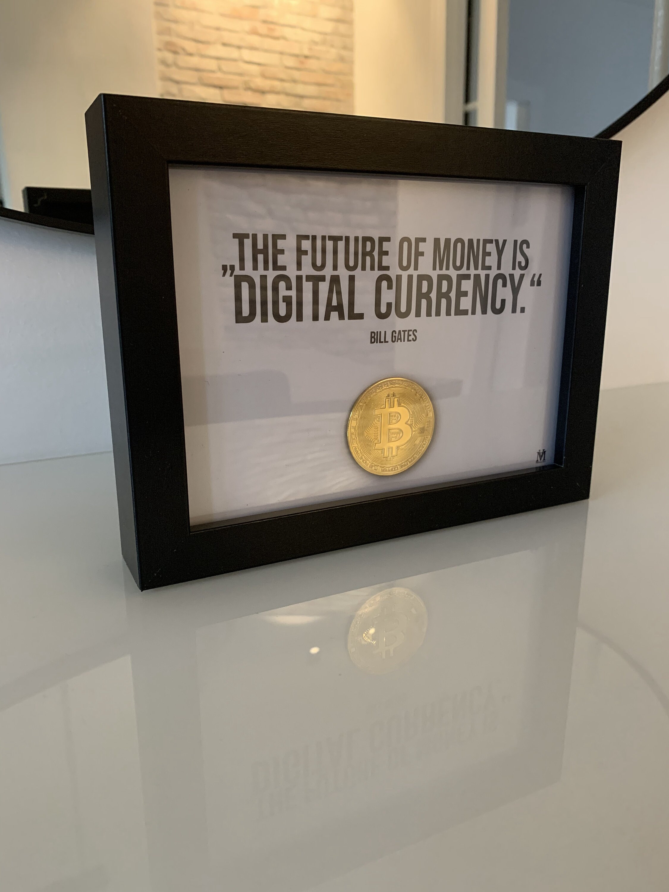 Bitcoin Bill Gates Citation Bitcoin Décoration Bureau Décoration Crypto -  Etsy France