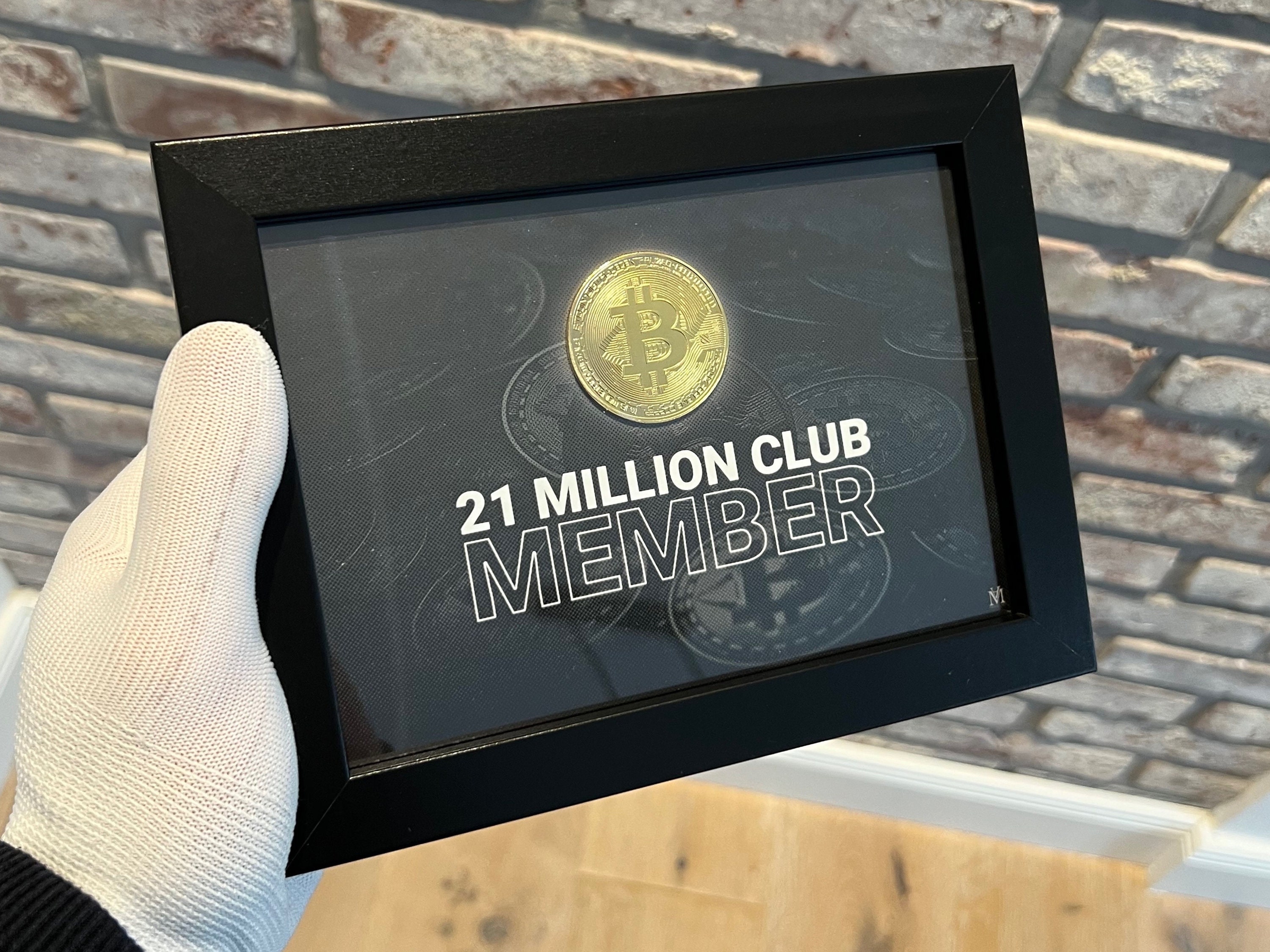 21 Millionen Club Bitcoin Bild Schwarzer Rahmen Bitcoin Geschenk - Etsy.de