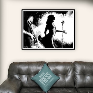 The Singer - Jazz Series - Art Print - Poster - Wall Décor