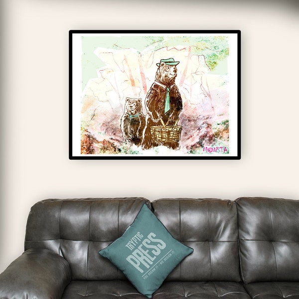 Yogi Bear - Pop Culture Series - Art Print - Poster - Wall Décor