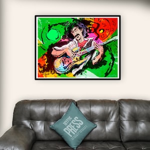 Frank Zappa - Musician Series - Guitar - Art Print - Poster - Wall Décor