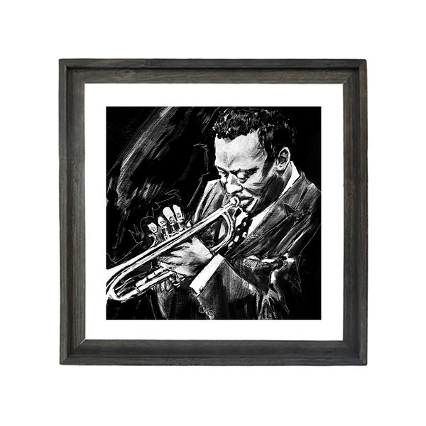 Miles Davis 2 - Jazz Series - Trumpet - Art Print - Poster - Wall Décor