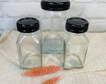 ヴィンテージスパイスラック（8瓶付き）｜木目調プラスチック製