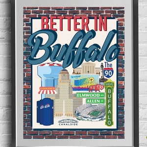Better in Buffalo Landmark Print