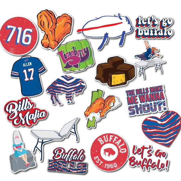Buffalo NY Stickers and Magnets