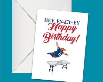 Bills Mafia Birthday Card - Hey Ey Ey Ey Happy Birthday!