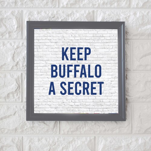 Buffalo NY Minimalist Illustration Housewarming Gift Wall Art Etsy