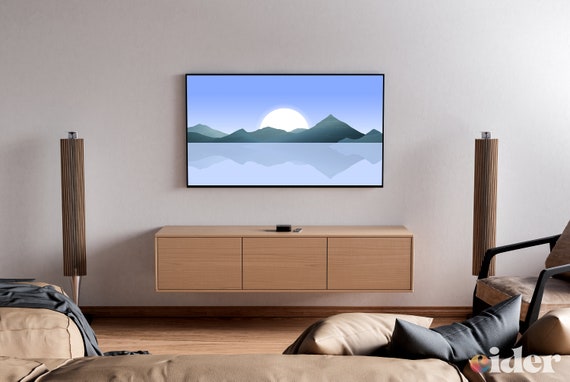 Verdraaiing naaien atoom Samsung Frame TV Art Mountain Sunrise Landscape Digital | Etsy