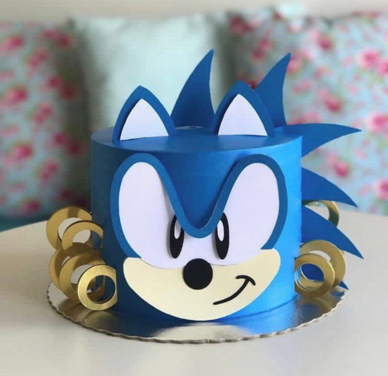 Sonic Cake Topper. Sonic Hedgehog Cake Topper. Sonic Shaker Etsy