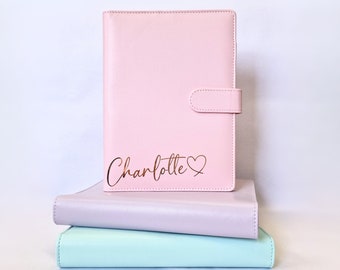 A5 Binder Kunstleder Organizer Planner| Personalisierter Style Planner mit 6 Ringen