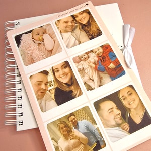 Stickers photo personnalisés | Images personnalisées de scrapbooking | Souvenir DIY Artisanat Occasion spéciale Mariage Anniversaire