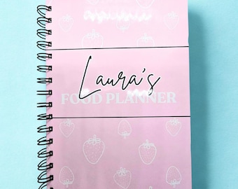 Personalised Food Diary A5, Calorie Counting Planner, Weight Loss & Weekly Tracker Notebook