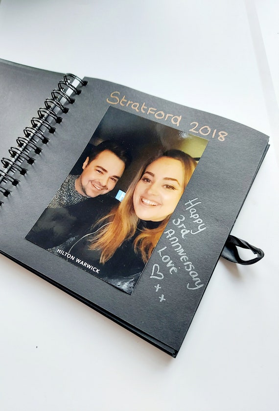 Personalised Couples Scrapbook 8x8 Inches Wedding Anniversary, Birthday or  Christmas Gifts for Couples & Friends Memories 