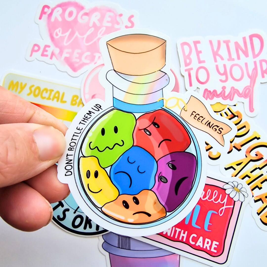 Don't Bottle It up Sticker | Mental Health Awareness Vinyl Decal - Etsy