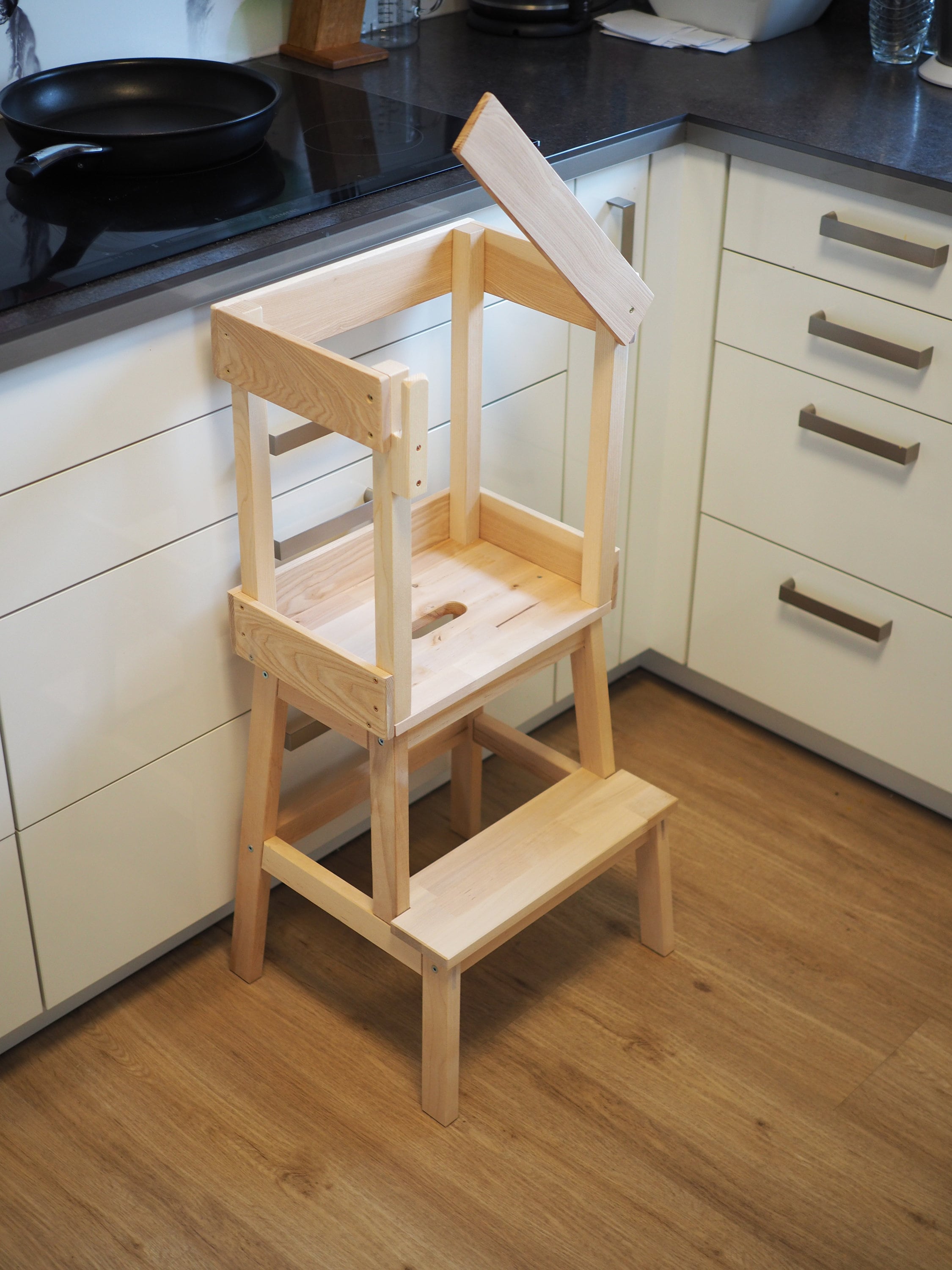 Learning Tower With Safety Barrier to Montessori Etsy