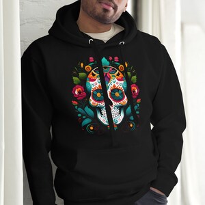 Sugar skull hoodie dress hot sale