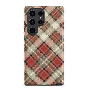 Scottish Plaid Print Tough Phone Case - Tartan Checkered Phone Case - iPhone 16 - iPhone 15- iPhone 14 - iPhone 13 - Samsung Galaxy Case