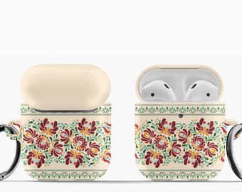 Hungarian Matyó Folk Art AirPods Case: Boho Earbud Protector